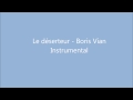 Le déserteur- Boris Vian (Instrumental) 