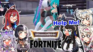 “Someone is enjoying Fortnite more than them”(Biboo Fuwamoco Nerissa Shiori Liz) |  『Hololive』