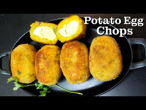 Potato Egg Chops | Street Style Easy Egg Chops | Party & Tiffin Recipe | How to Make Potato Egg Chop