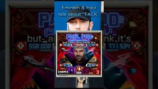 Eminem &amp; Paul talk about &quot;FACK&quot; #shorts #eminem