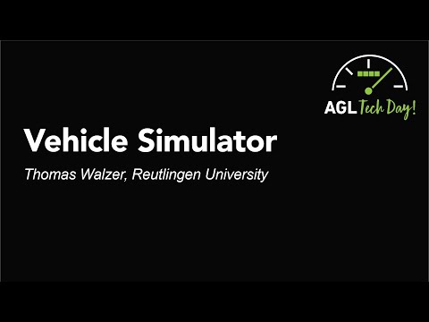 Vehicle Simulator - Thomas Walzer, Reutlingen University