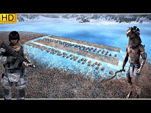 4 Lines of 10.000 Modern Soldiers Ambushed by 1 Million Egyptian Warriors | UEBS UEBS 2