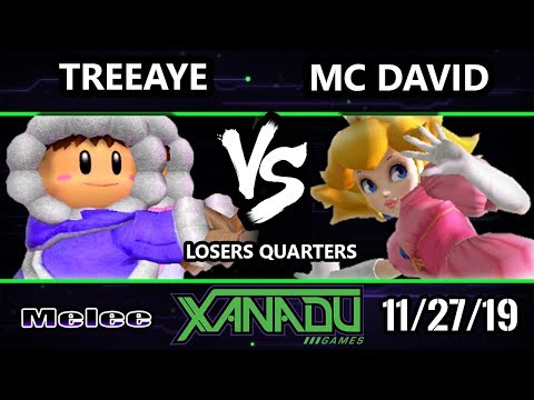 S@X 330 SSBM - Treeaye (Ice Climbers) Vs. MC David (Peach) Smash Melee Losers Quarters