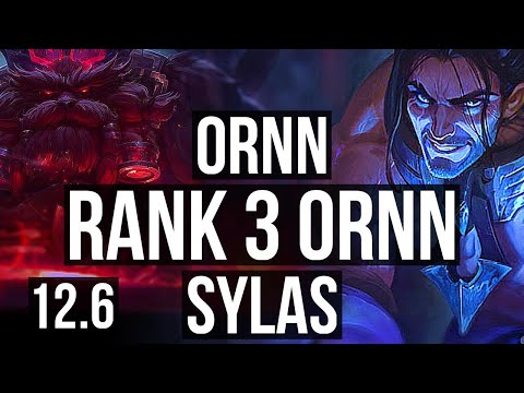 ORNN vs SYLAS (MID) | Rank 3 Ornn, 300+ games, 2/2/8 | KR Challenger | 12.6