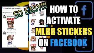HOW TO HAVE MLBB STICKERS ON FACEBOOK🔥 | MOBILE LEGENDS STICKERS ON FB COMMENTS | Rolando Atienza TV