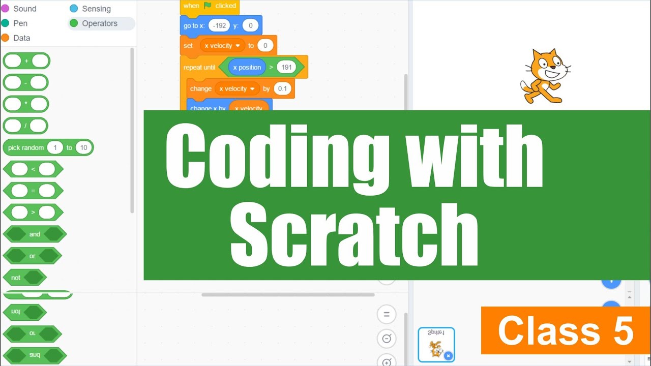 Coding with Scratch | Introduction to Scratch Programming | Computer Class 5