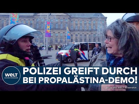 AMSTERDAM: Über 100 Festnahmen bei antiisraelischen Protesten! Antisemitische Gewalt wegen Gaza!