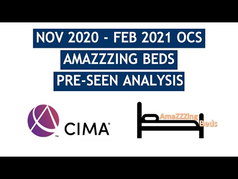 CIMA OCS AmaZZZing Beds Pre-seen Analysis - November 2020 & February 2021