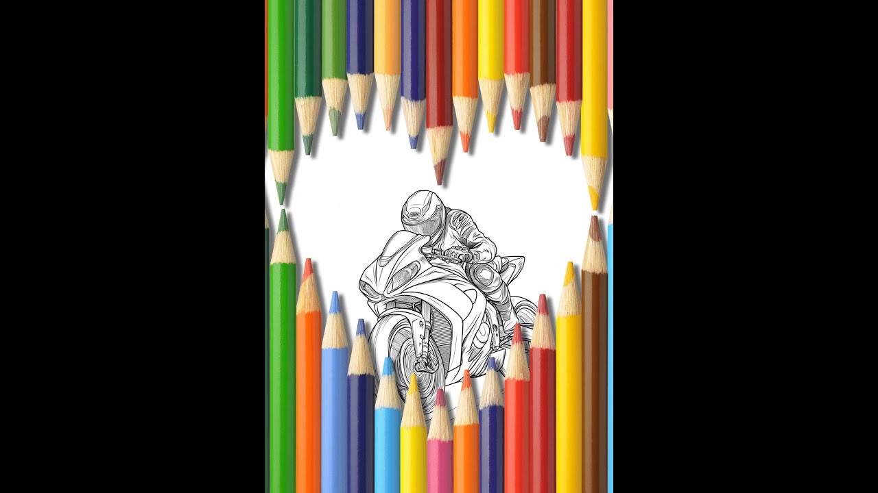 Motorcycle Coloring Pages  #childcoloring