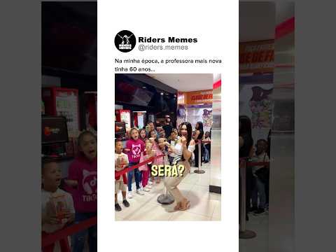 Na minha época, a professora mais nova tinha 60 anos… #shorts #youtubeshorts #viral #fyp #escola