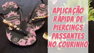 Passante, Flor, Ouro, Cristal