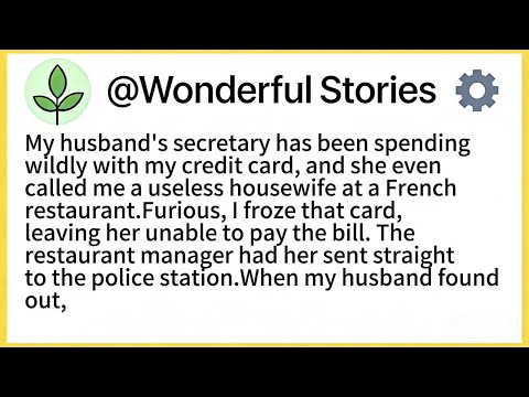 My husband's secretary has been spending wildly with my credit card, and she even called me a