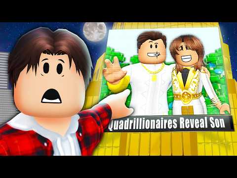 His REAL PARENTS Were QUADRILLIONAIRES... (Roblox Movie)