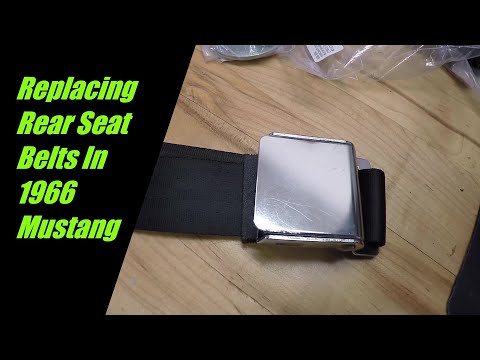 Installing Rear Seat Belts In 1966 Mustang