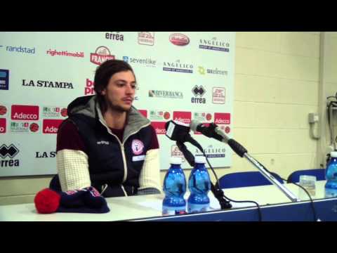 Adecco Gold: la sala stampa di Tommaso Raspino