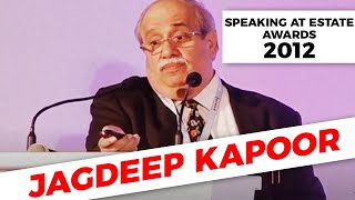 Jagdeep Kapoor speaking at Estate Awards 2012  image