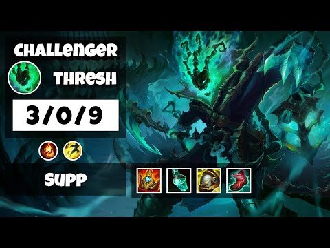 Thresh Challenger Gameplay S11 Replay 11.6 Support (3/0/9) - KOREAN