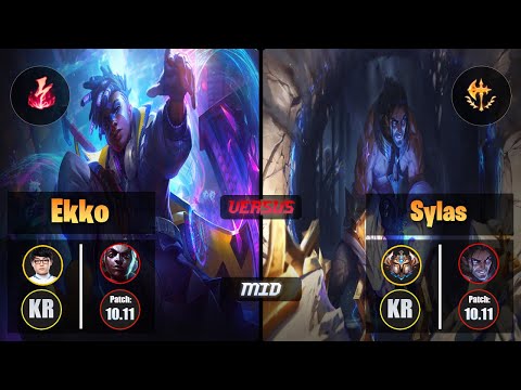 ShowMaker EKKO (Mid) [Electrocute] VS SYLAS - Challenger KR Patch 10.11