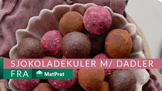 Sjokoladekuler med dadler