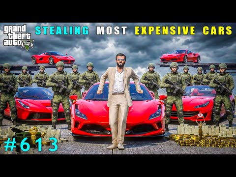 The Biggest Supercars Heist From A Plane | Gta V Gameplay #613