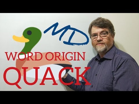 英語家教Nick P 詞源 (57) Quack (未經訓練的醫生或金光黨) (English Tutor Nick P Word Origins (57) Quack (Untrained Doctor or Charlatan ))