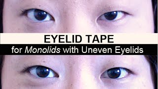 Eyelid Tape for Monolids with Uneven and Droopy Ey