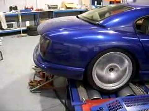 TVR Cerbera Straight Through Exhaust on Dyno