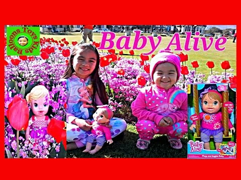 BABY ALIVE Doll Disney Princess Cinderella Aurora Ariel Belle Rafunzel Tulip Garden Hunt Barbie Eggs Video