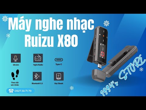 Máy Nghe Nhạc Thể Thao Ghi Âm Ruizu X80 | Hỗ Trợ Học Tiếng Anh, Lặp Đoạn A-B