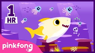 Halloween Sharks 1hour Non-Stop | +Compilation | Baby Shark Non-Stop | Pinkfong Halloween Songs