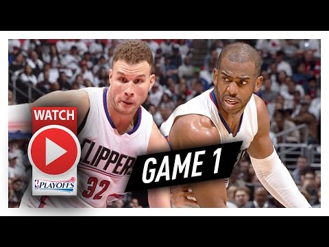 Chris Paul & Blake Griffin Full Game 1 Highlights vs Jazz 2017 Playoffs - 51 Pts Total