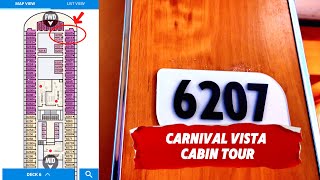Carnival Vista Balcony Cabin Tour | Accessible Cabin 6207