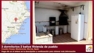 preview picture of video '3 dormitorios 2 baños Vivienda de pueblo se Vende en Country House, Macisvenda, Murcia, Spain'