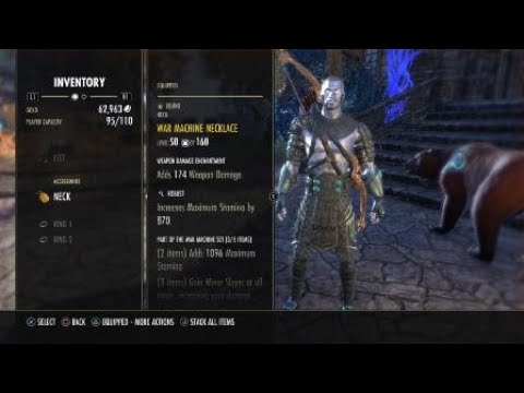 ESO - Stamina Warden 49k Solo 3m(Murkmire)