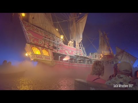 [4K] Pirates of the Caribbean Full Ride (Excellent Low Light) Disneyland 2015