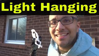 How To Use The Noma Light Hanging Pole To Hang Christmas Lights-Tutorial