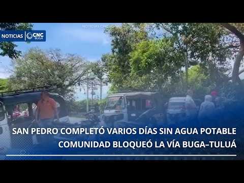 San Pedro protestó tras seis días sin agua potable