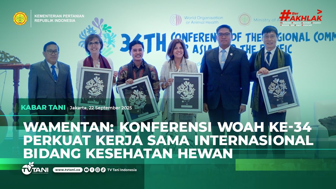 Buka Konferensi WOAH, Wamentan Sudaryono: Indonesia Punya Mekanisme Cegah Penyebaran Penyakit Hewan