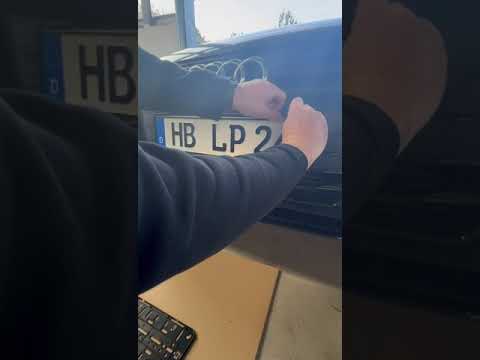 Kennzeichenhalter Auto rahmenlos lp24 Montage