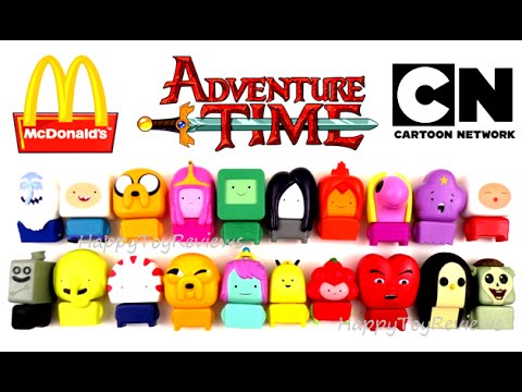 2016 ADVENTURE TIME McDONALD'S CARTOON NETWORK SET OF 20 HAPPY MEAL KIDS TOYS COLLECTION REVIEW Video