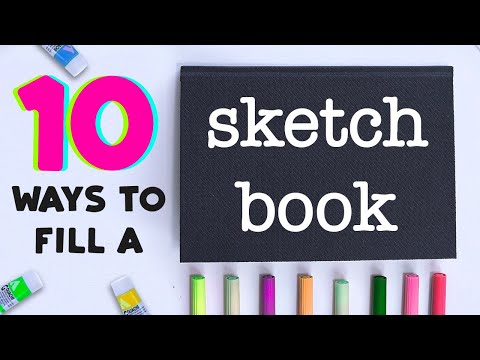 10 Epic Ways to Fill Your Sketchbook! (oddly satisfying) Video