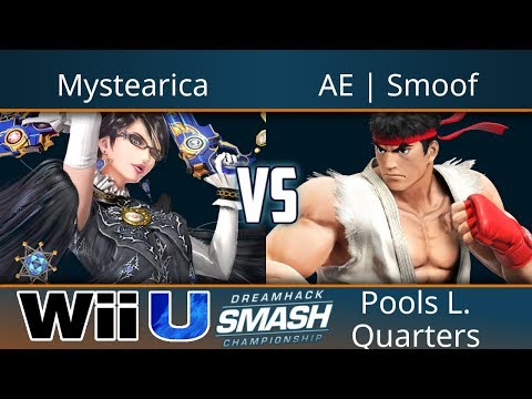 Dreamhack Atlanta 2017 - Mystearica (Bayo) vs AE | Smoof (Ryu) - Smash 4 Pools L. Quarters