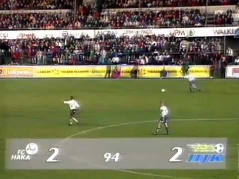 Veikkausliiga: Haka - HJK 30.9.1995