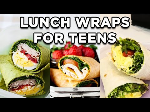 3 Easy Lunch Wraps for Teens | High School Lunch Ideas by MOMables