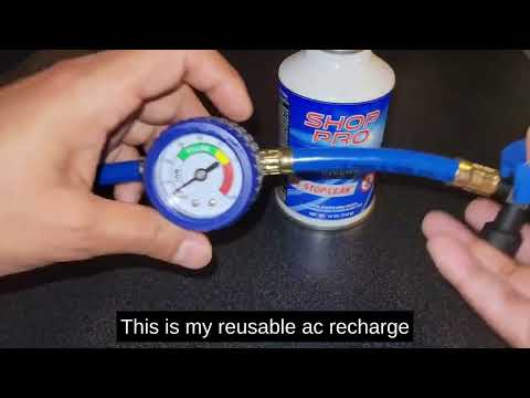 How to recharge AC on Honda Accord. Refill R134a refrigerant  in Honda Accord 2007. #diy #car #honda