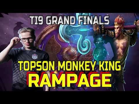 TOPSON MONKEY KING RAMPAGE OG VS LIQUID TI9 FINALS GAME 2