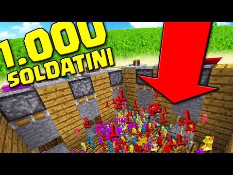 WAR BETWEEN 1,000 CLAY SOLDIERS - Minecraft ITA - ROYAL RUMMOB