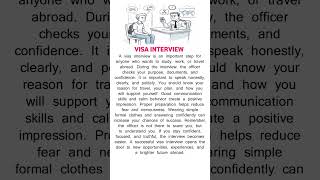 Visa Interview English Questions & Answers | Daily Speaking Practice #speakingeveryday
