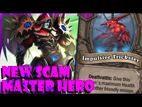 NEW HERO = SCAM MASTER - Hearthstone Battlegrounds - Teron Gorefiend