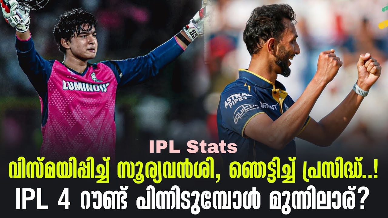 വിസ്മയിപ്പിച്ച് സൂര്യവൻശി, ഞെട്ടിച്ച് പ്രസിദ്ധ്.!IPL 4